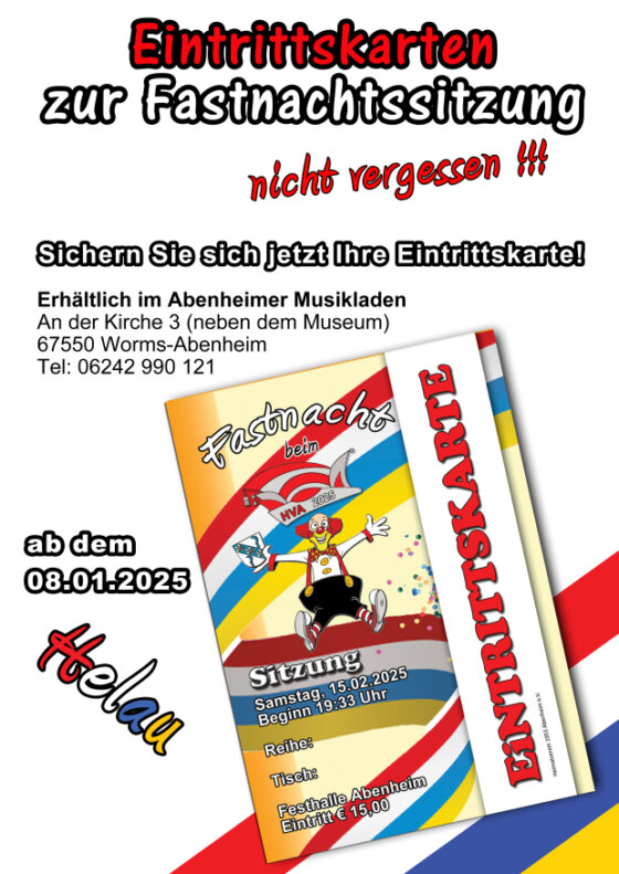 Plakat - Fastnachtssitzung